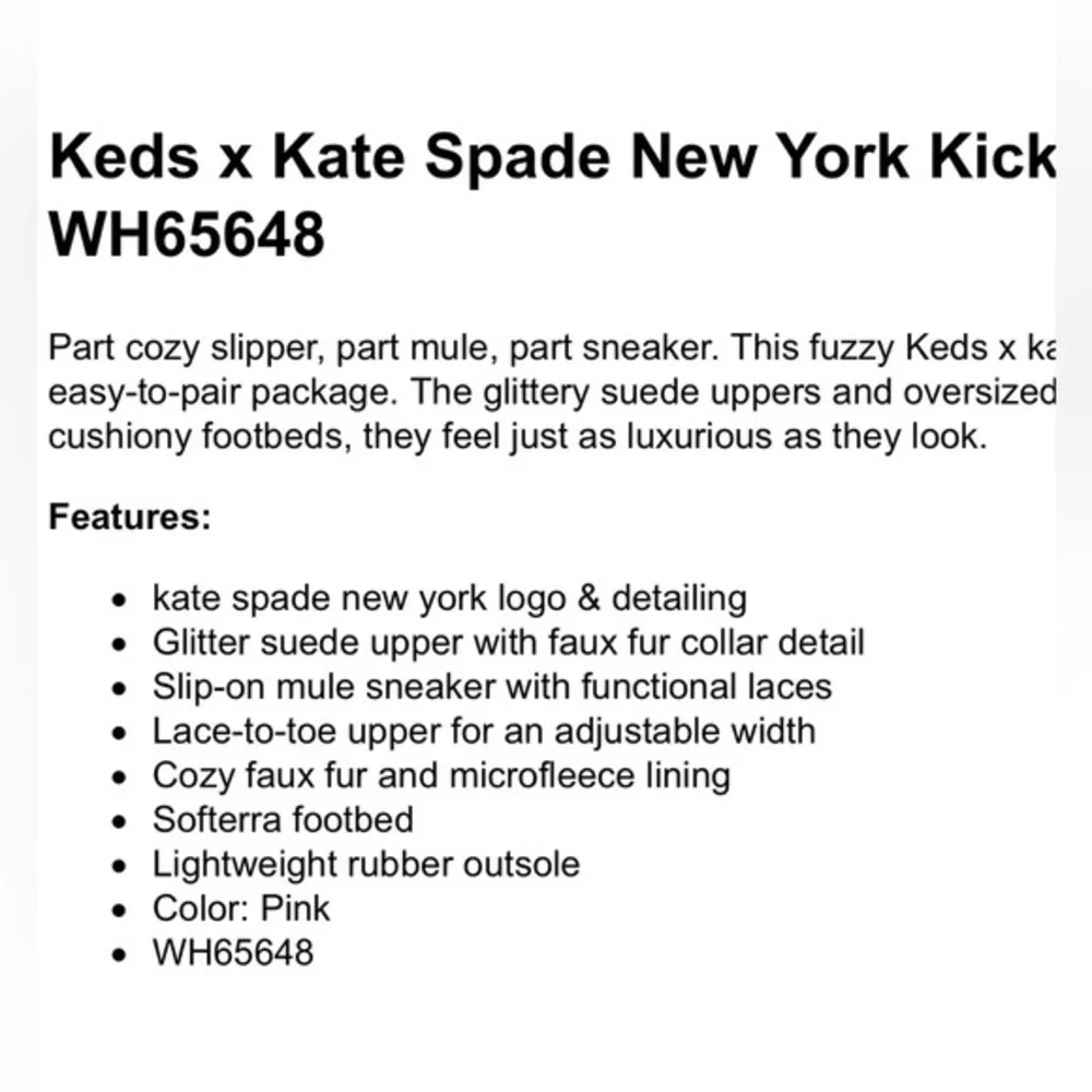 Keds X Kate Spade New York Kickstart Metallic Pink Mule Sneakers NWOB Size 6